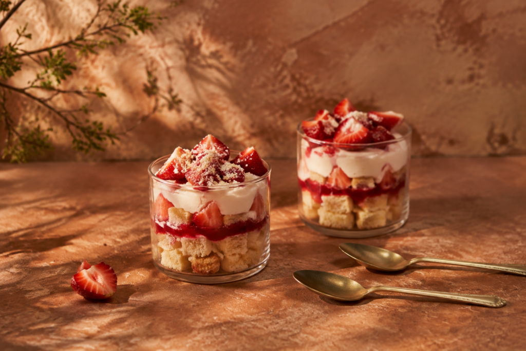 AI illustration: Chic dessert date still life