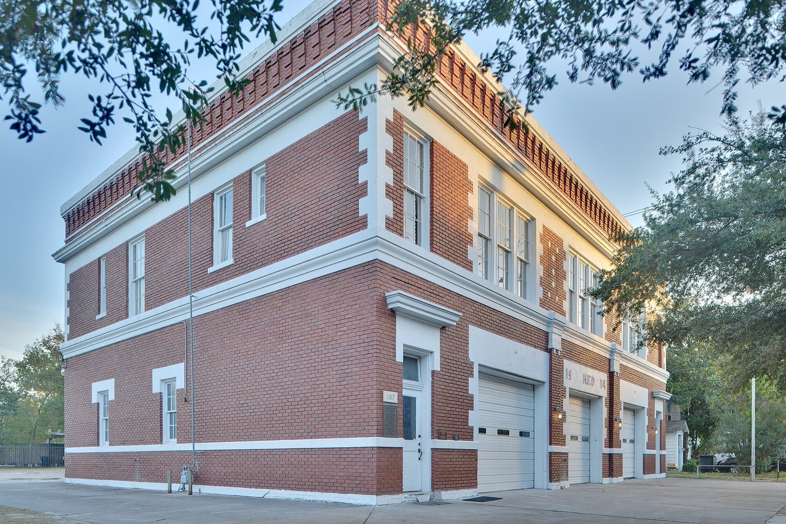 Historic Houston Heights fire station, photographed in 2010.